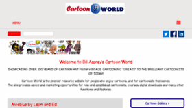 What Cartoonworld.org website looked like in 2017 (6 years ago)