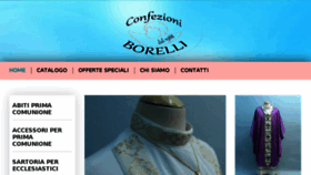 What Confezioniborelli.it website looked like in 2017 (6 years ago)