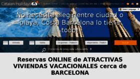 What Catalanholidays.com website looked like in 2017 (6 years ago)