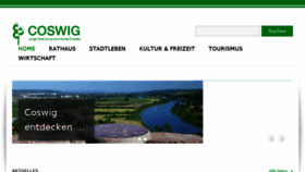 What Coswig.de website looked like in 2017 (6 years ago)