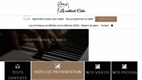 What Cours-piano.com website looked like in 2017 (6 years ago)