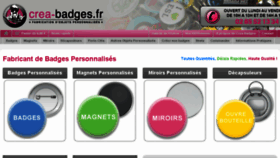 What Crea-badges.fr website looked like in 2017 (6 years ago)