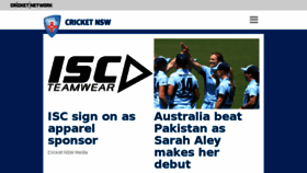 What Cricketnsw.com.au website looked like in 2017 (6 years ago)