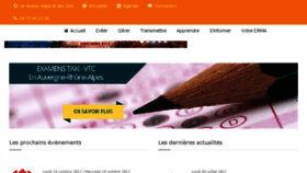 What Crm-rhonealpes.fr website looked like in 2017 (6 years ago)
