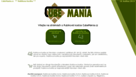 What Cubemania.cz website looked like in 2017 (6 years ago)