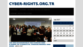 What Cyber-rights.org.tr website looked like in 2017 (6 years ago)