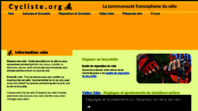 What Cycliste.org website looked like in 2017 (6 years ago)