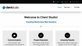 What Clientstudio.com website looked like in 2017 (6 years ago)