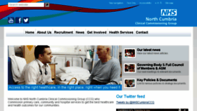 What Cumbriaccg.nhs.uk website looked like in 2017 (8 years ago)