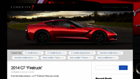What Corvette7.com website looked like in 2017 (6 years ago)
