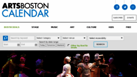 What Calendar.artsboston.org website looked like in 2017 (6 years ago)