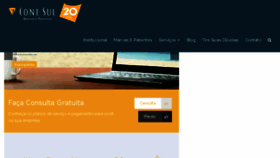 What Conesul.com.br website looked like in 2017 (9 years ago)