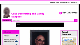 What Cookscakeandcandy.com website looked like in 2017 (6 years ago)