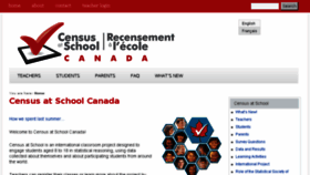 What Censusatschool.ca website looked like in 2017 (6 years ago)