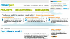 What Climatepath.org website looked like in 2017 (6 years ago)