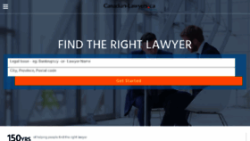 What Canadian-lawyers.ca website looked like in 2017 (6 years ago)