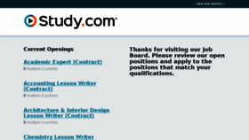 What Contractorjobs.study.com website looked like in 2017 (6 years ago)