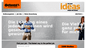 What Continental-jobs.de website looked like in 2017 (6 years ago)