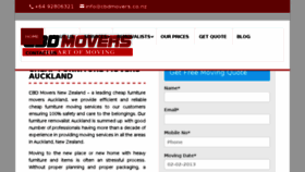 What Cbdmovers.co.nz website looked like in 2017 (6 years ago)