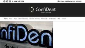 What Confident-dental.com website looked like in 2017 (6 years ago)