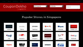 What Coupondekho.sg website looked like in 2017 (6 years ago)