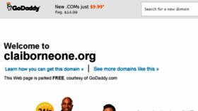 What Claiborneone.org website looked like in 2017 (6 years ago)