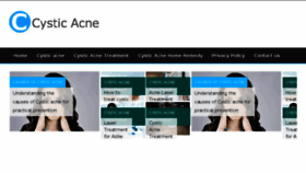 What Cysticacne.net website looked like in 2017 (6 years ago)