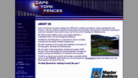 What Capeyorkfences.com.au website looked like in 2017 (6 years ago)