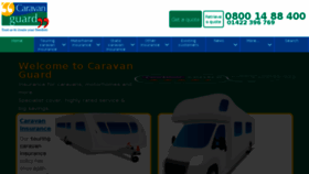 What Caravanguard.co.uk website looked like in 2017 (6 years ago)