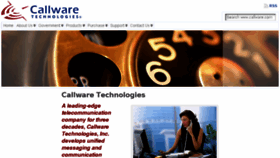 What Callware.com website looked like in 2017 (6 years ago)