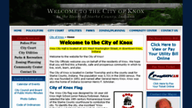 What Cityofknox.net website looked like in 2017 (6 years ago)