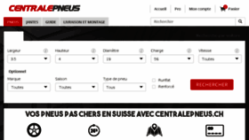 What Centralepneus.ch website looked like in 2017 (6 years ago)