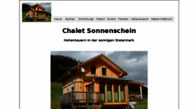 What Chaletsonnenschein.at website looked like in 2017 (6 years ago)