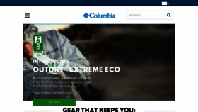 What Columbiasportswear.cz website looked like in 2017 (6 years ago)