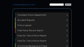 What Clevelandpolice.com website looked like in 2017 (6 years ago)