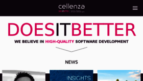 What Cellenza.com website looked like in 2017 (6 years ago)
