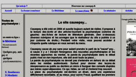 What Causepsy.fr website looked like in 2017 (6 years ago)