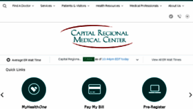 What Capitalregionalmedicalcenter.com website looked like in 2017 (6 years ago)