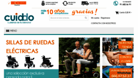 What Cuiddo.es website looked like in 2017 (6 years ago)