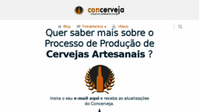 What Concerveja.com.br website looked like in 2017 (6 years ago)
