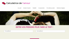 What Calculatricedelamour.fr website looked like in 2017 (6 years ago)