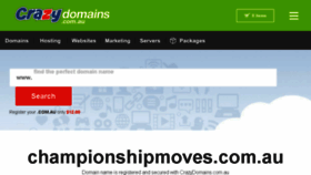 What Championshipmoves.com.au website looked like in 2017 (6 years ago)