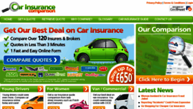 What Carinsurancecomparisonsites.com website looked like in 2017 (6 years ago)