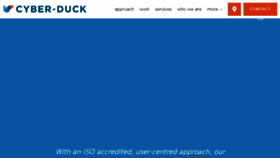 What Cyber-duck.co.uk website looked like in 2017 (6 years ago)