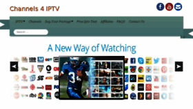 What Channels4iptv.com website looked like in 2017 (6 years ago)