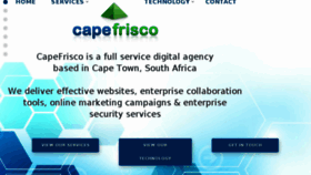 What Capefrisco.com website looked like in 2017 (6 years ago)
