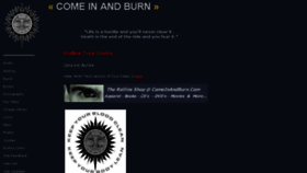 What Comeinandburn.com website looked like in 2017 (6 years ago)