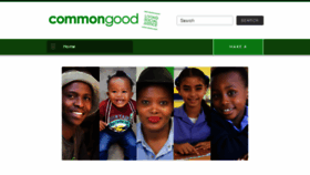 What Commongood.org.za website looked like in 2017 (6 years ago)