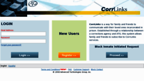 What Corrlinks.com website looked like in 2017 (6 years ago)