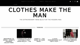 What Clothes-make-the-man.com website looked like in 2017 (6 years ago)